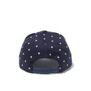 【ゴルフ】 9FIFTY Original Fit ドット ウーブンパッチ ネイビー / ホワイトドットプリント