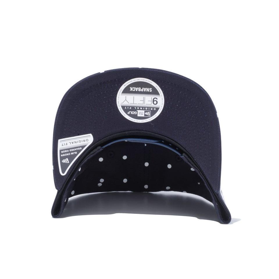 【ゴルフ】 9FIFTY Original Fit ドット ウーブンパッチ ネイビー / ホワイトドットプリント