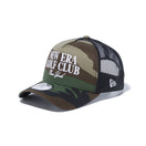 【ゴルフ】 9FORTY A-Frame トラッカー NEW ERA GOLF CLUB ウッドランドカモ ブラックメッシュ