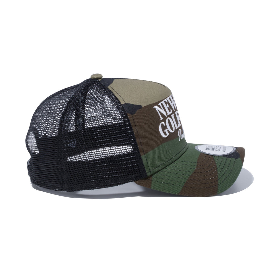 【ゴルフ】 9FORTY A-Frame トラッカー NEW ERA GOLF CLUB ウッドランドカモ ブラックメッシュ