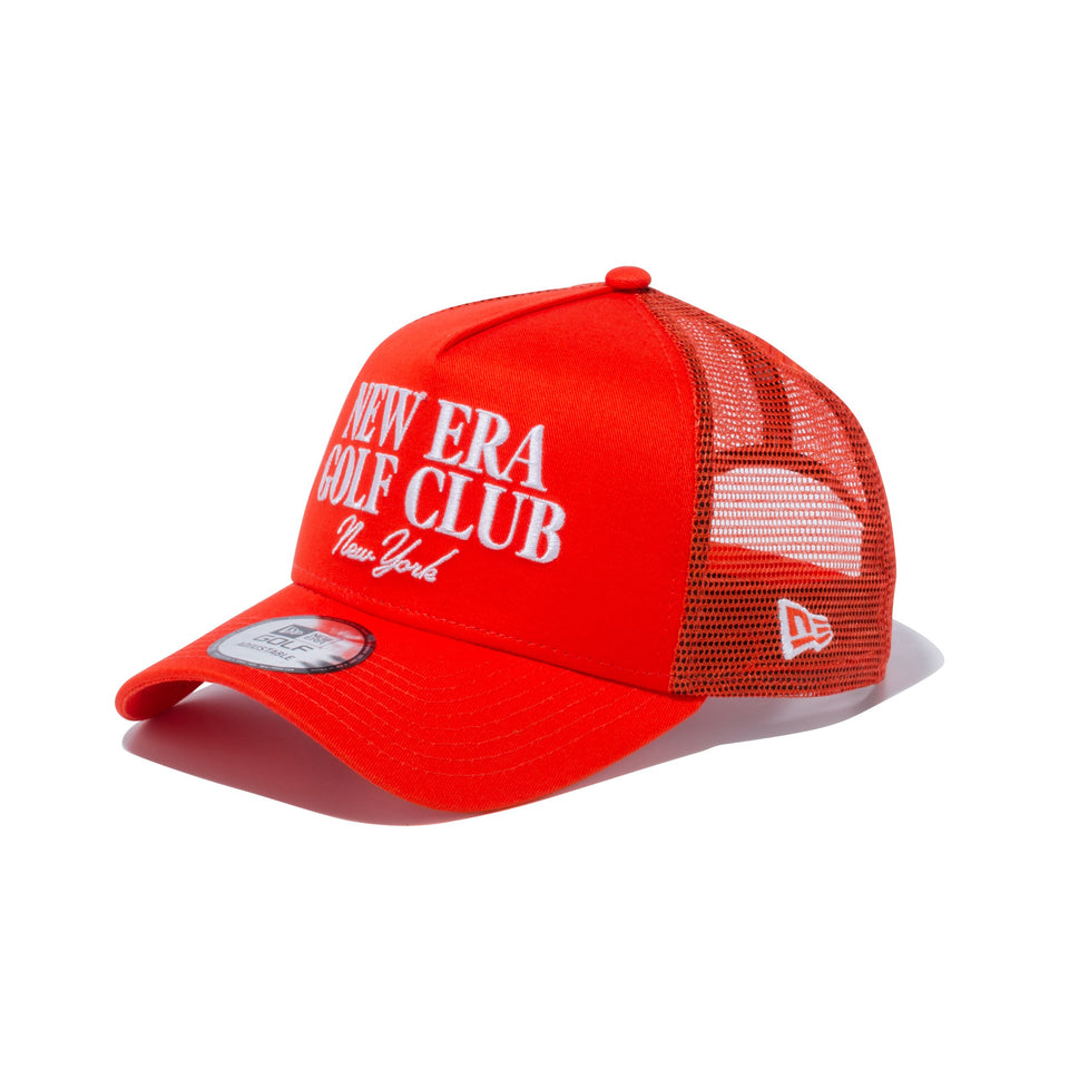 【ゴルフ】 9FORTY A-Frame トラッカー NEW ERA GOLF CLUB オレンジ