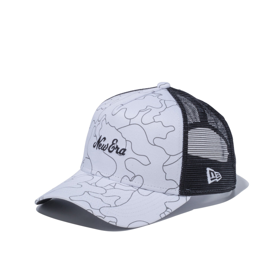 【ゴルフ】 9FORTY A-frame トラッカー ハンターラインカモ New Era ロゴ ホワイト