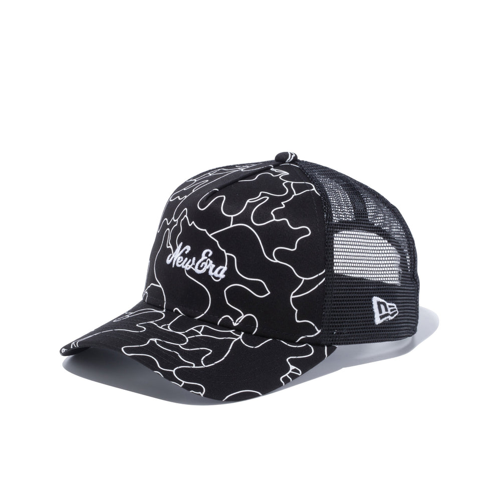 【ゴルフ】 9FORTY A-frame トラッカー ハンターラインカモ New Era ロゴ ブラック