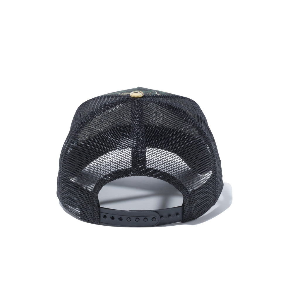 【ゴルフ】 9FORTY A-Frame トラッカー ボタニカル New Era オールドロゴ ブラックイエローボタニカル