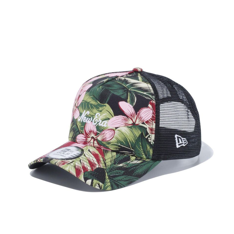 【ゴルフ】 9FORTY A-Frame トラッカー ボタニカル New Era オールドロゴ ブラックレッドボタニカル