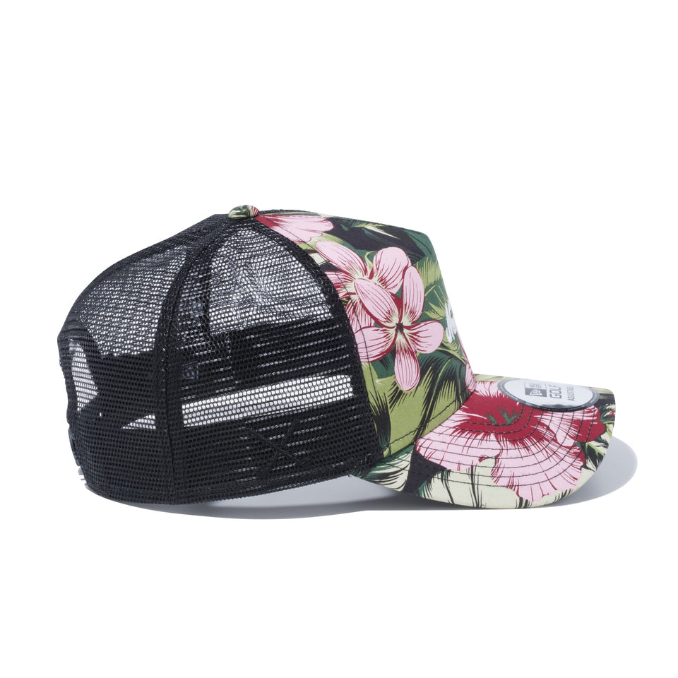 【ゴルフ】 9FORTY A-Frame トラッカー ボタニカル New Era オールドロゴ ブラックレッドボタニカル