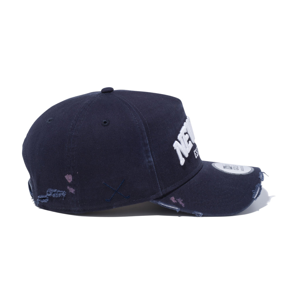 【ゴルフ】 9FORTY A-Frame ダメージド NEW ERA 1920 ネイビー