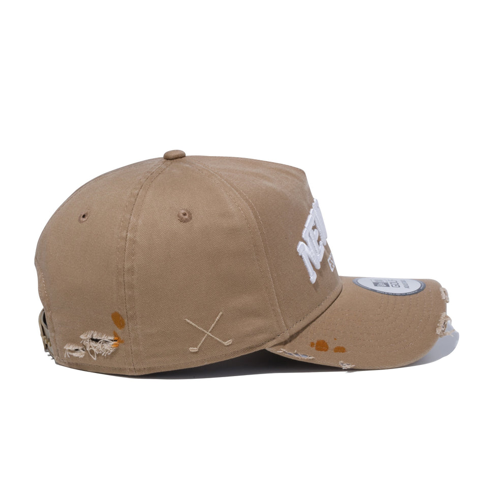 【ゴルフ】 9FORTY A-Frame ダメージド NEW ERA 1920 カーキ