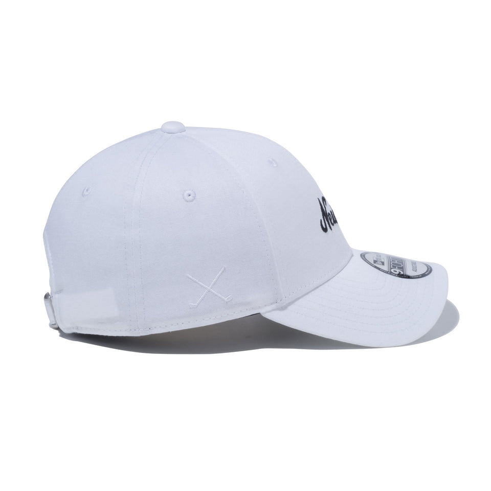 【ゴルフ】 9FORTY クロスストラップ ストレッチコットン ウォッシャブル New Era ロゴ ホワイト