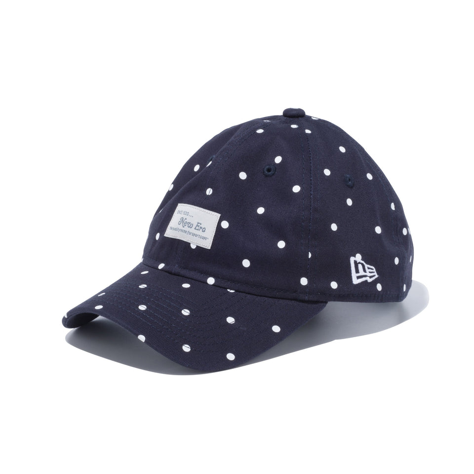 【ゴルフ】 9THIRTY トラッカー ドット ウーブンパッチ ネイビー / ホワイトドットプリント