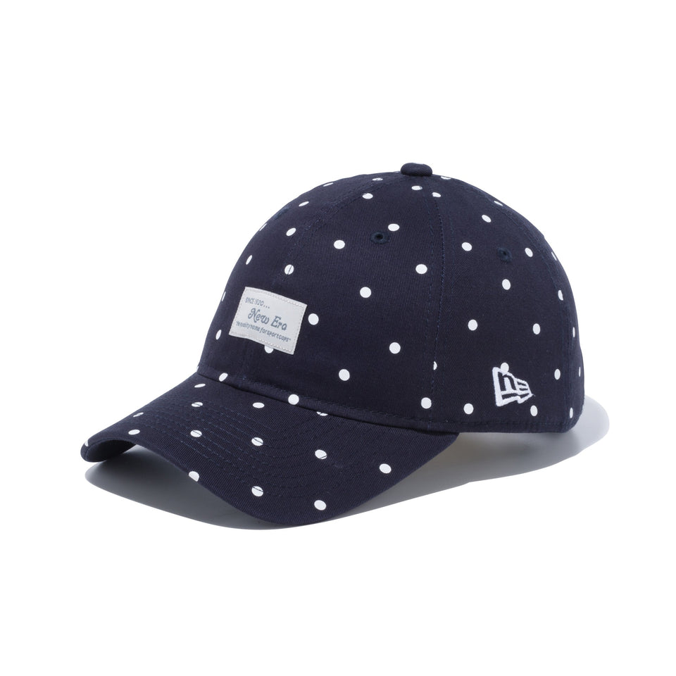 【ゴルフ】 9THIRTY トラッカー ドット ウーブンパッチ ネイビー / ホワイトドットプリント