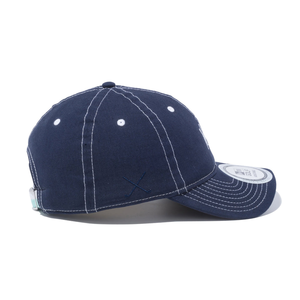 【ゴルフ】 9THIRTY シャンブレー  (made with COOLMAX fabric) New York パッカブル ネイビー × スノーホワイト