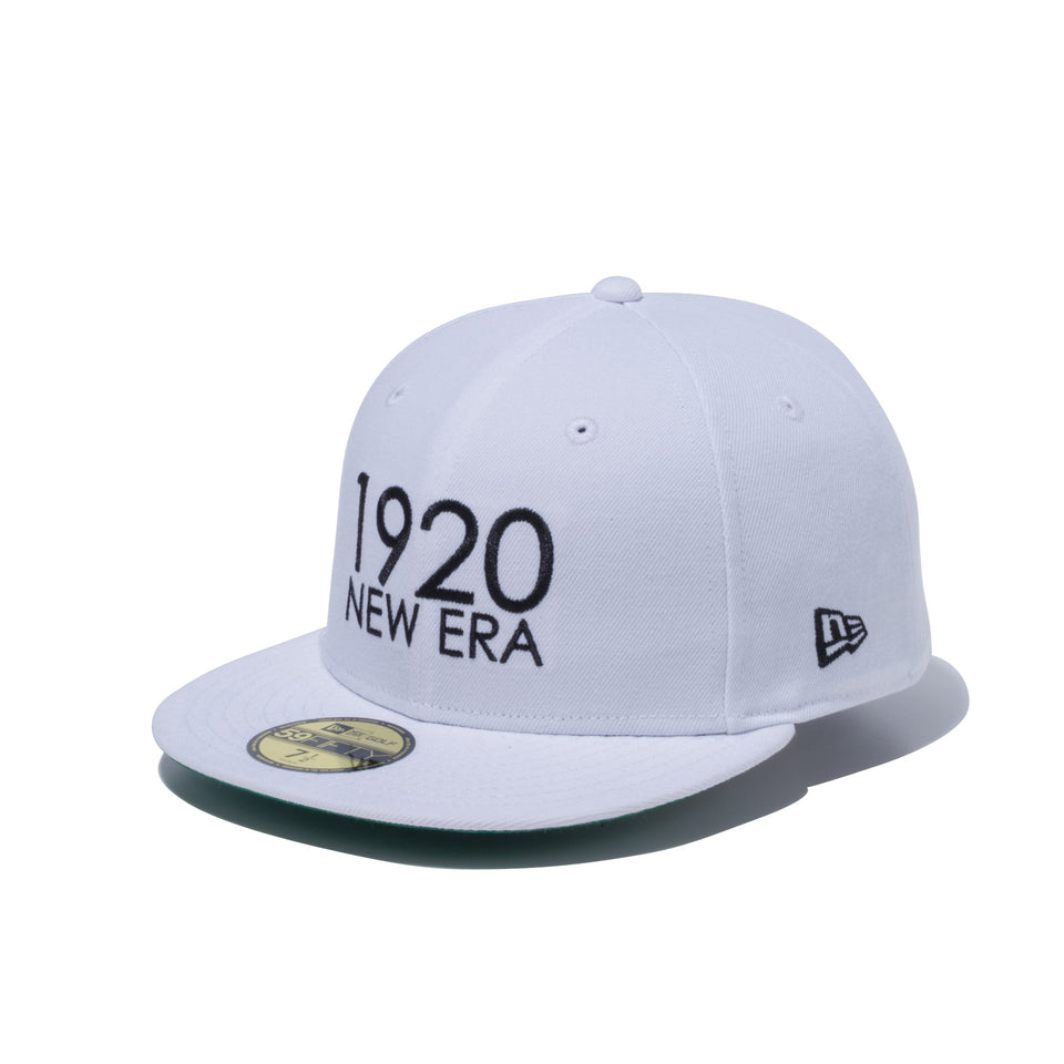 【ゴルフ】 59FIFTY 1920 New Era オプティックホワイト グリーンアンダーバイザー