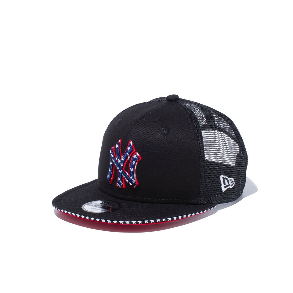 Child 9FIFTY トラッカー スター ニューヨーク・ヤンキース サンドイッチバイザー スカーレットアンダーバイザー