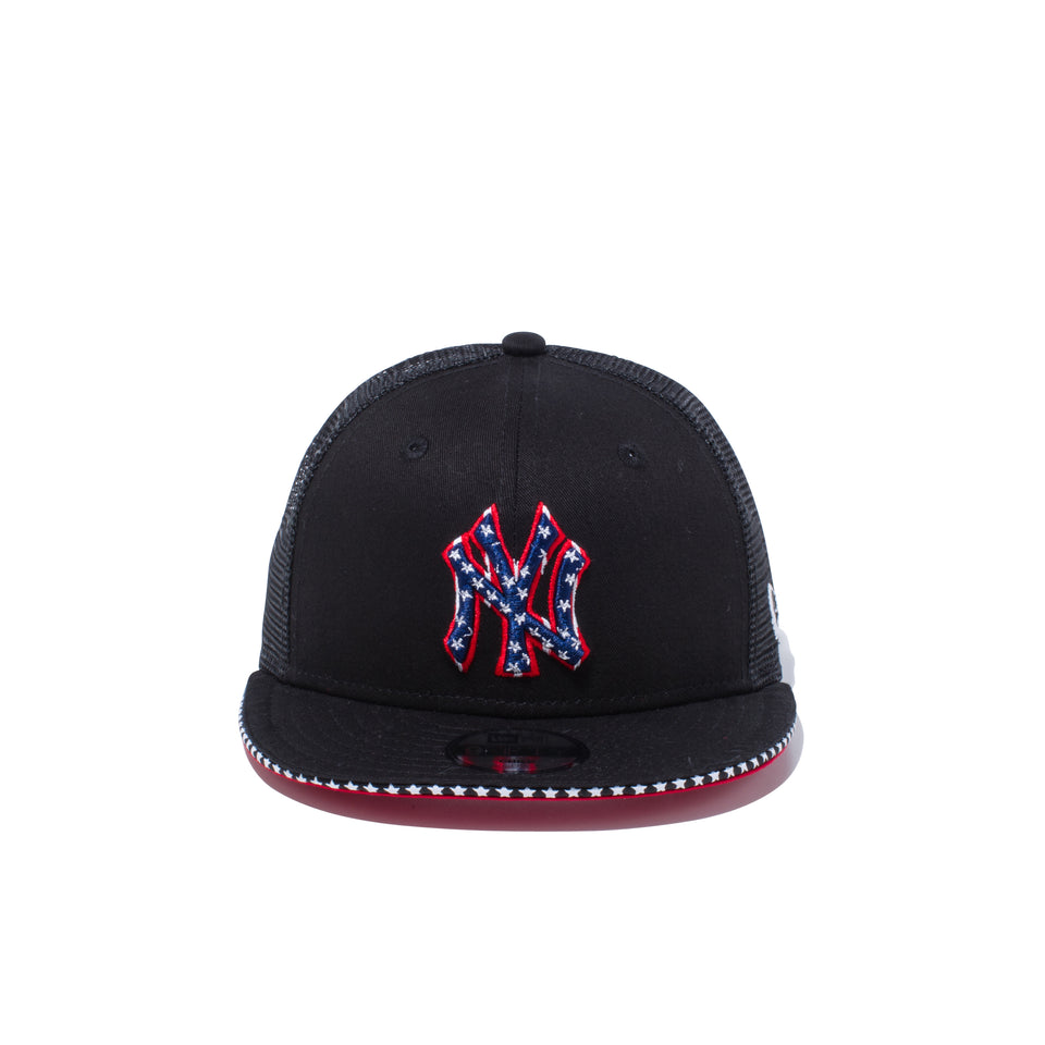 Child 9FIFTY トラッカー スター ニューヨーク・ヤンキース サンドイッチバイザー スカーレットアンダーバイザー