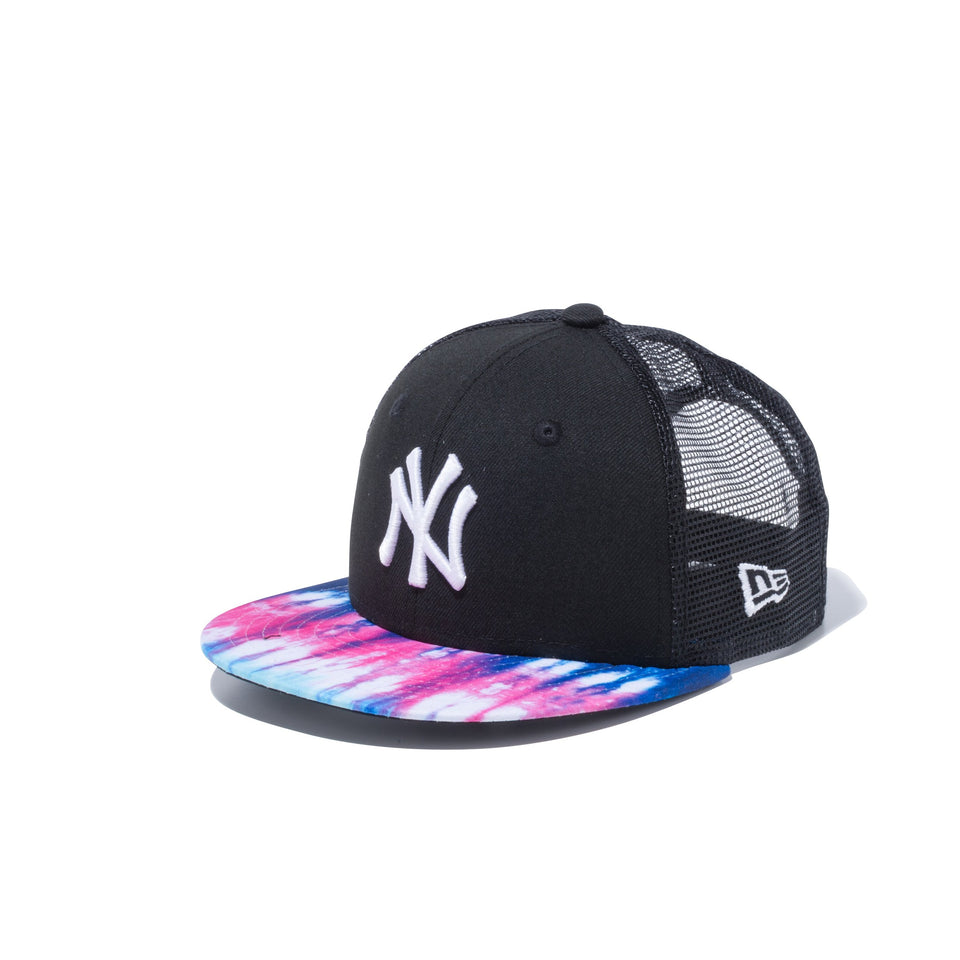 Child 9FIFTY カラータイダイ New Era ニューヨーク・ヤンキース ブラック タイダイバイザー