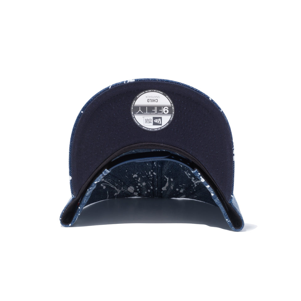 Child 9FIFTY スプラッシュペイントニューヨーク・ヤンキース ウォッシュドデニム