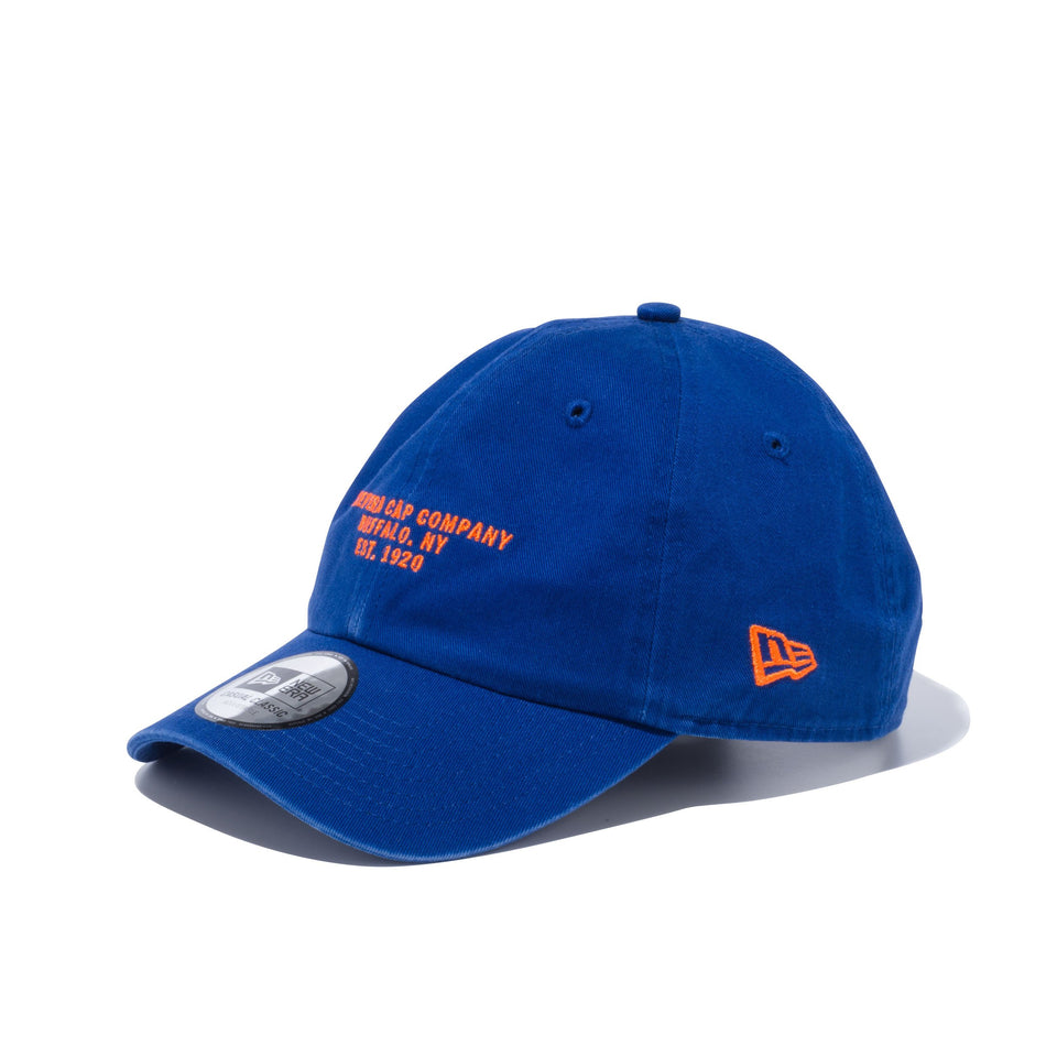 Casual Classic リアストラップエンブロイダリー NEW ERA CAP COMPANY ライトロイヤル × グリルドオレンジ