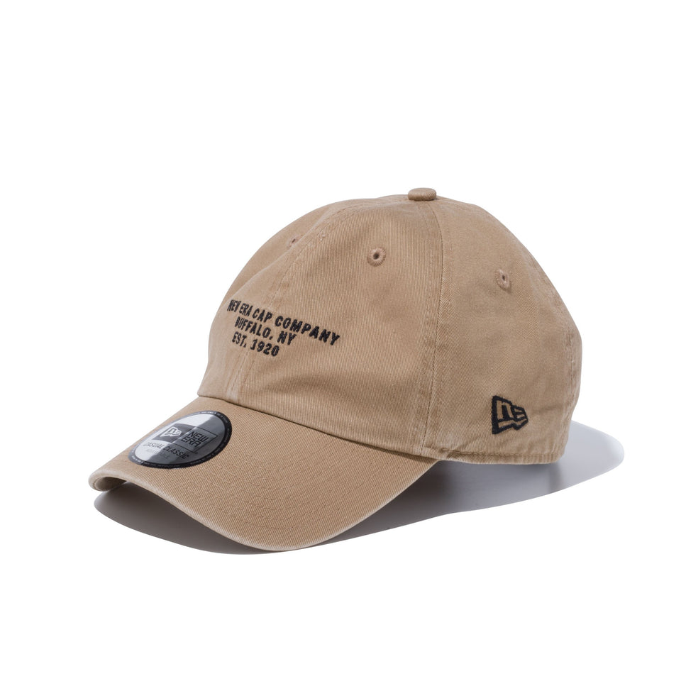Casual Classic リアストラップエンブロイダリー NEW ERA CAP COMPANY カーキ × ブラック