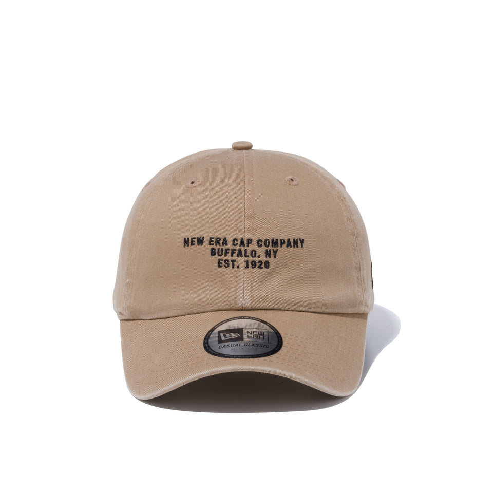 Casual Classic リアストラップエンブロイダリー NEW ERA CAP COMPANY カーキ × ブラック