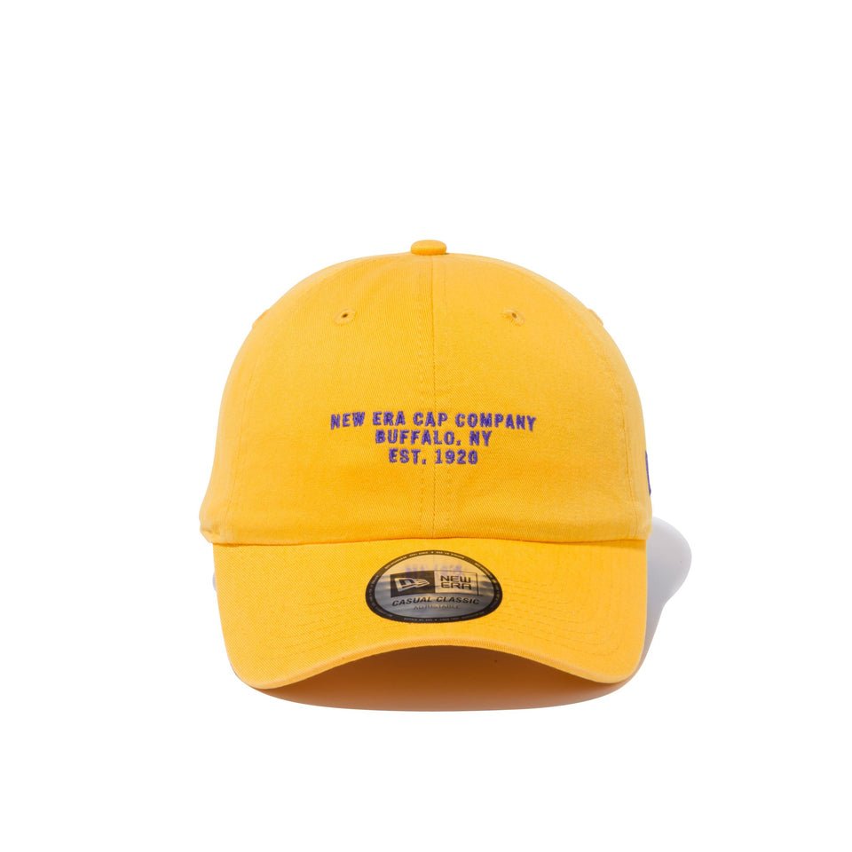 Casual Classic リアストラップエンブロイダリー NEW ERA CAP COMPANY Aゴールド × パープルメイズ