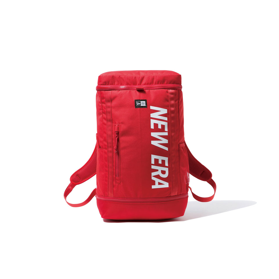 ボックスパック 32L プリントロゴ レッド × ホワイト