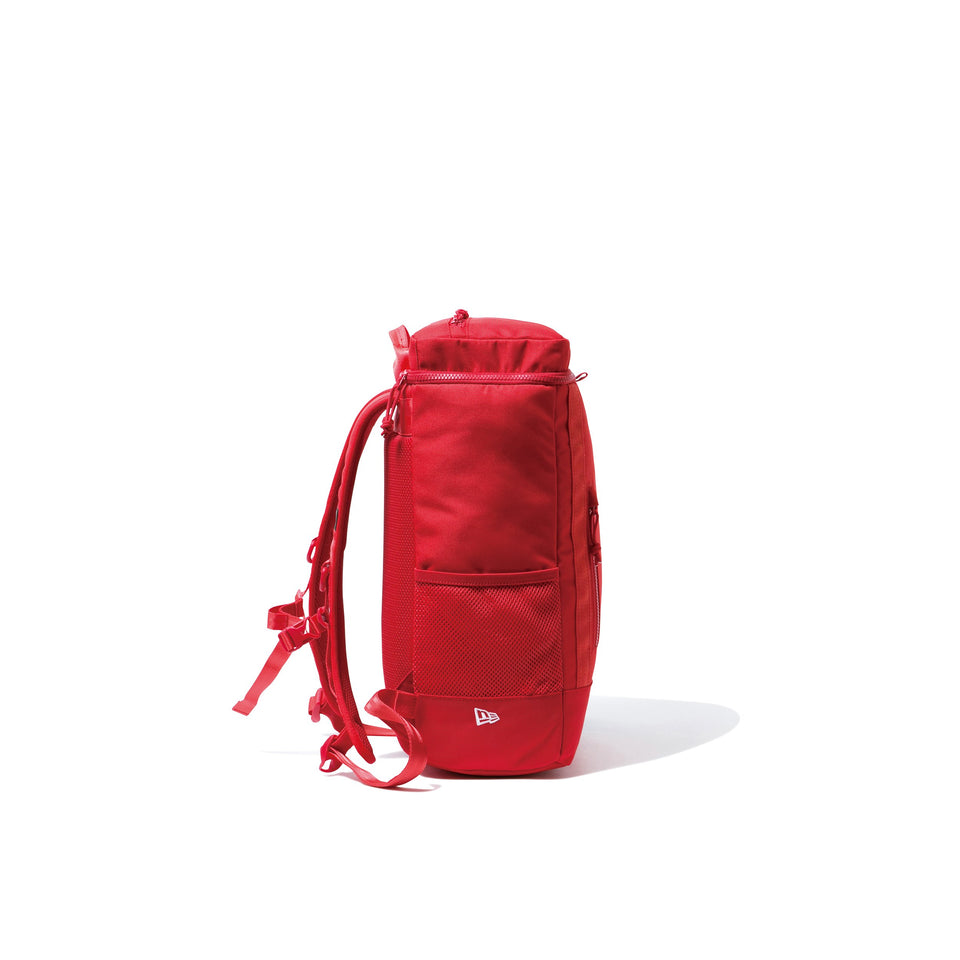 ボックスパック ミディアム 25L プリントロゴ レッド × ホワイト
