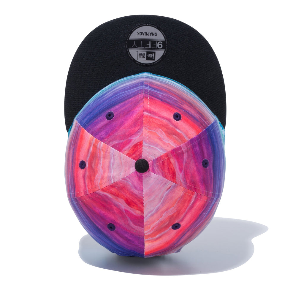 9FIFTY ユートピア オールオーバープリント ブラックバイザー ホワイトフラッグ