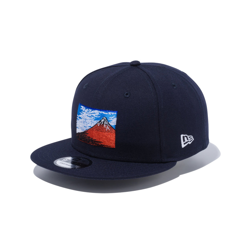 9FIFTY  浮世絵 赤富士 ネイビー