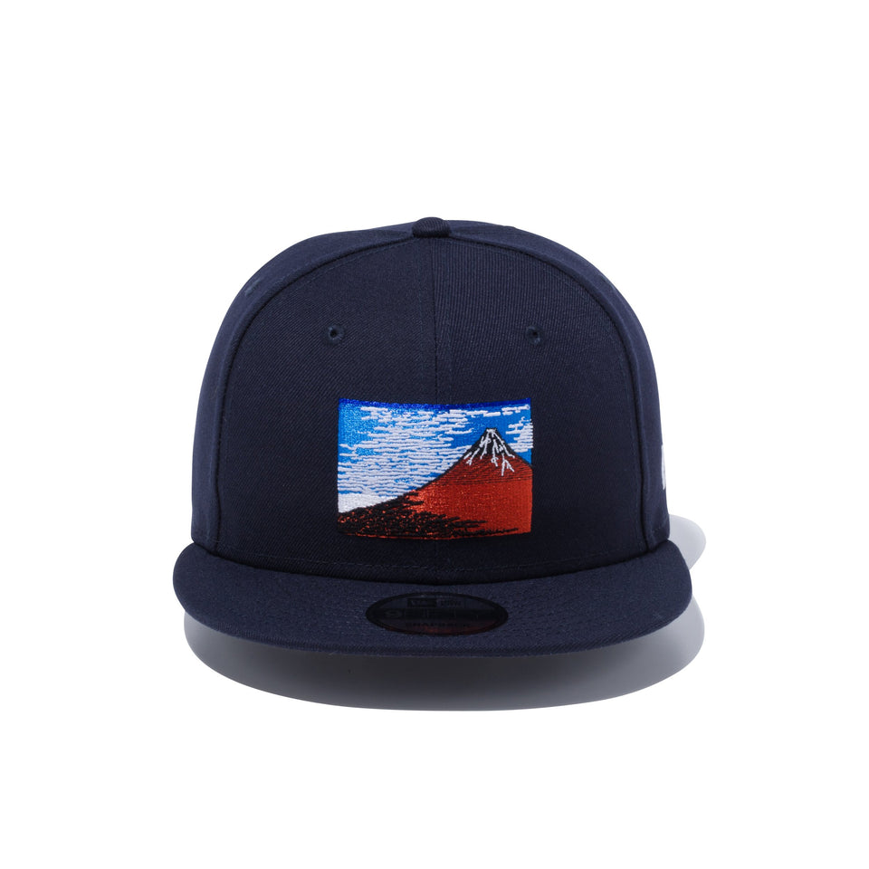 9FIFTY  浮世絵 赤富士 ネイビー