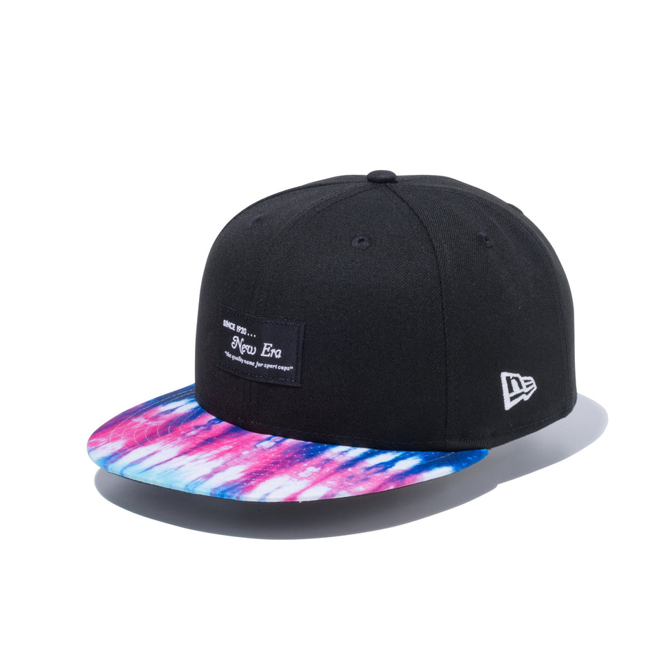 9FIFTY カラータイダイ New Era オールドロゴ ブラック タイダイバイザー