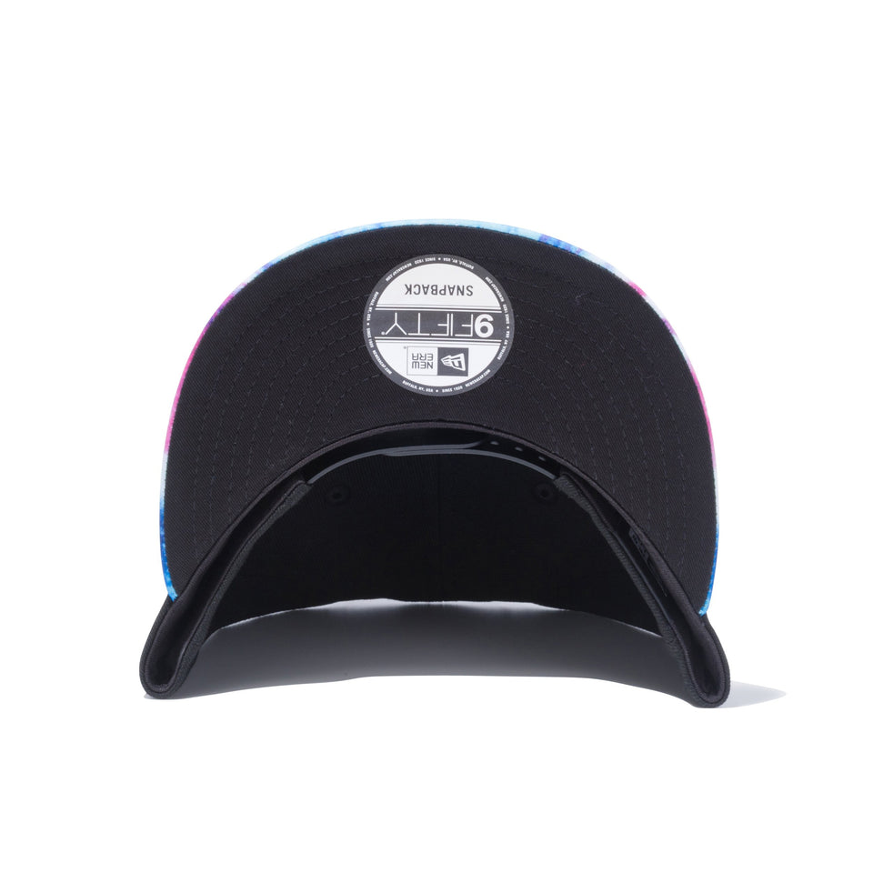 9FIFTY カラータイダイ New Era オールドロゴ ブラック タイダイバイザー