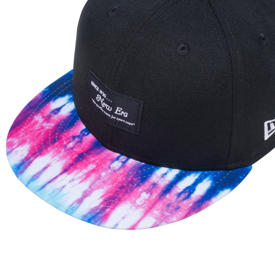 9FIFTY カラータイダイ New Era オールドロゴ ブラック タイダイバイザー