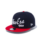 9FIFTY ビッグロゴ New Era 1920 ネイビー × ホワイト レッドバイザー