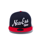 9FIFTY ビッグロゴ New Era 1920 ネイビー × ホワイト レッドバイザー