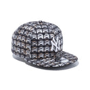 9FIFTY スタッズファブリック ニューヨーク・ヤンキース シルバー オールオーバープリント