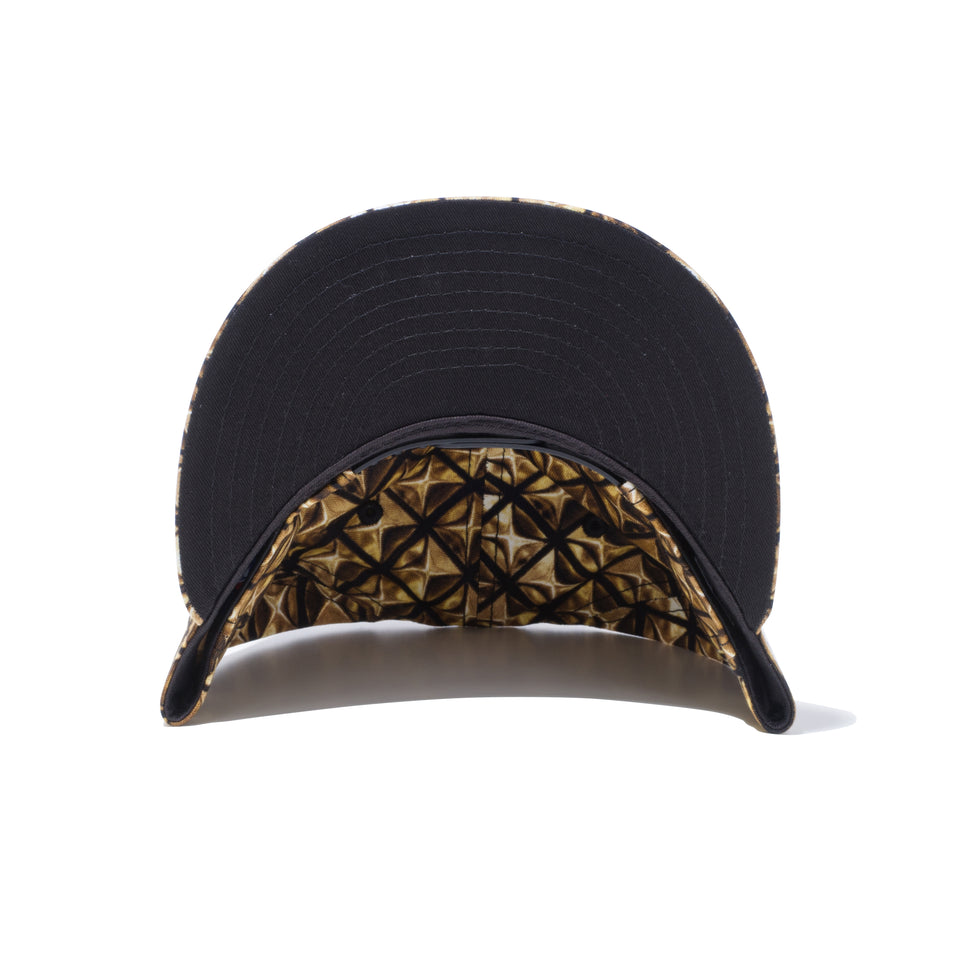 9FIFTY スタッズファブリック ニューヨーク・ヤンキース ゴールド オールオーバープリント
