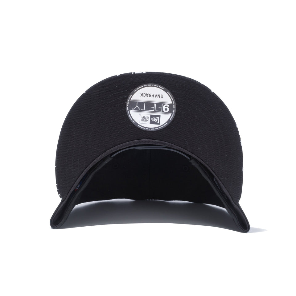 9FIFTY スプラッシュペイント ニューヨーク・ヤンキース ブラック ホワイトスプラッシュペイントバイザー