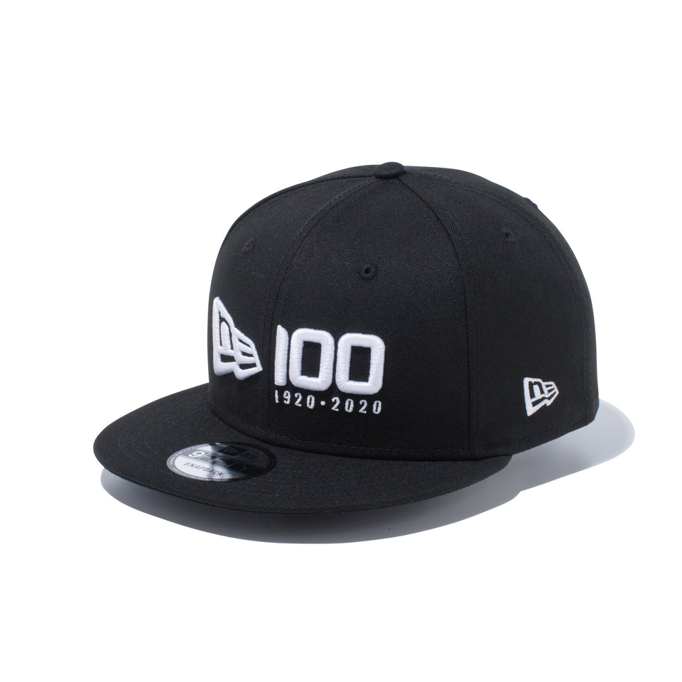 9FIFTY ニューエラ 100周年ロゴ ブラック × ホワイト