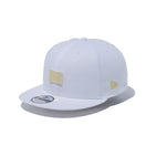 9FIFTY メタルプレート ホワイト × ゴールドメタルプレート