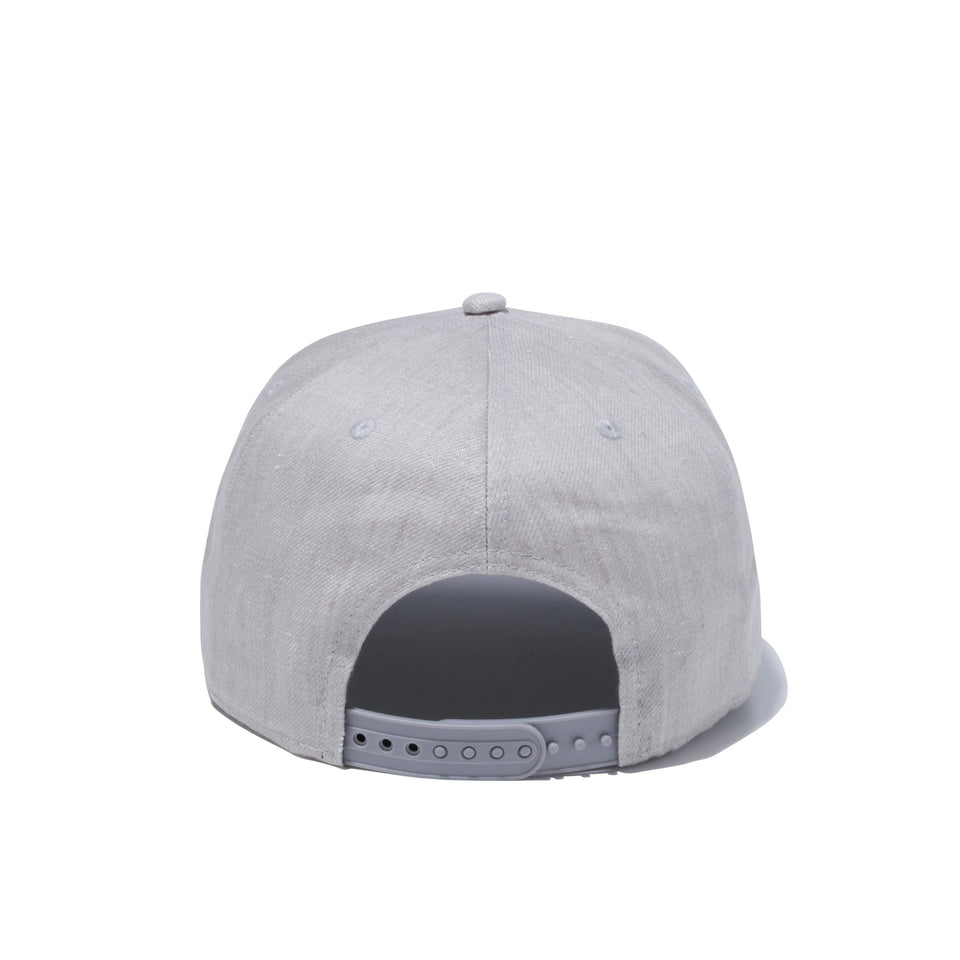 9FIFTY リネンデニム new era new york グレー × ホワイト