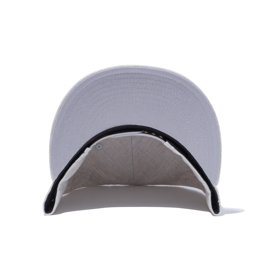9FIFTY リネンデニム new era new york グレー × ホワイト