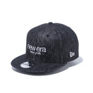 9FIFTY リネンデニム new era new york ブラック × ホワイト