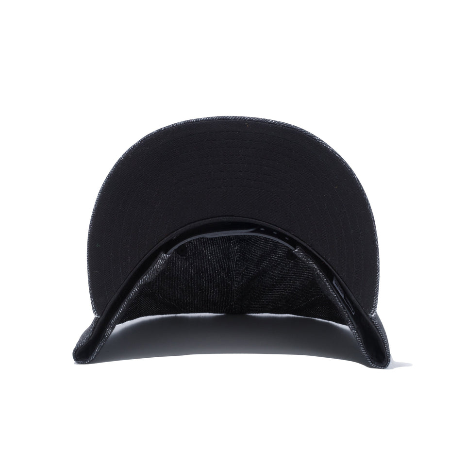 9FIFTY リネンデニム new era new york ブラック × ホワイト