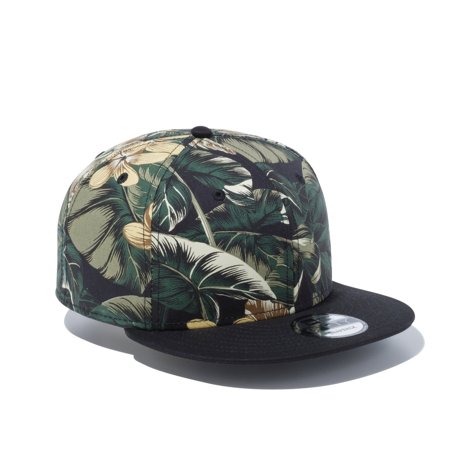 9FIFTY ボタニカル ブラックイエローボタニカル ブラックバイザー ホワイトフラッグ