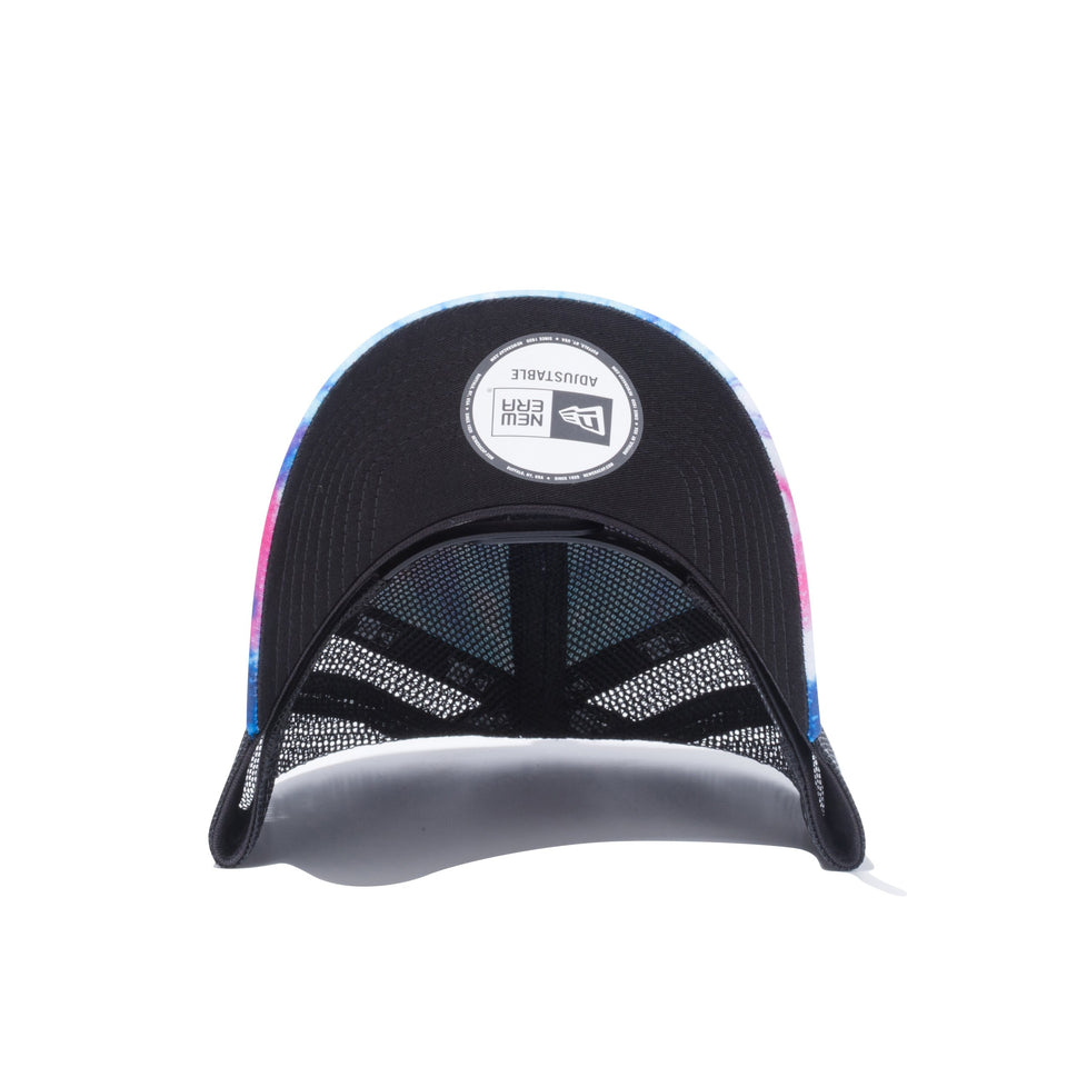 9FORTY A-Frame トラッカー カラータイダイ オールオーバープリント ブラックメッシュ