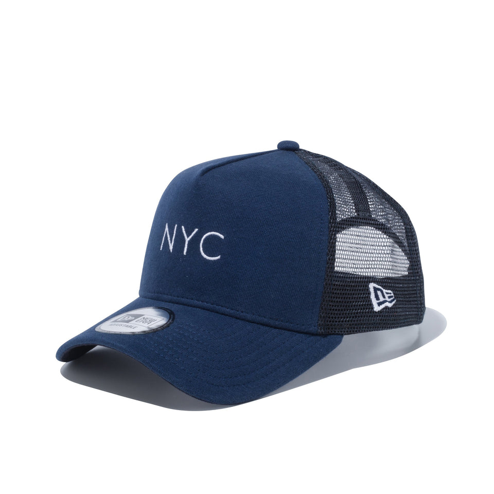 9FORTY A-Frame トラッカー スウェット NYC ネイビー × ホワイト