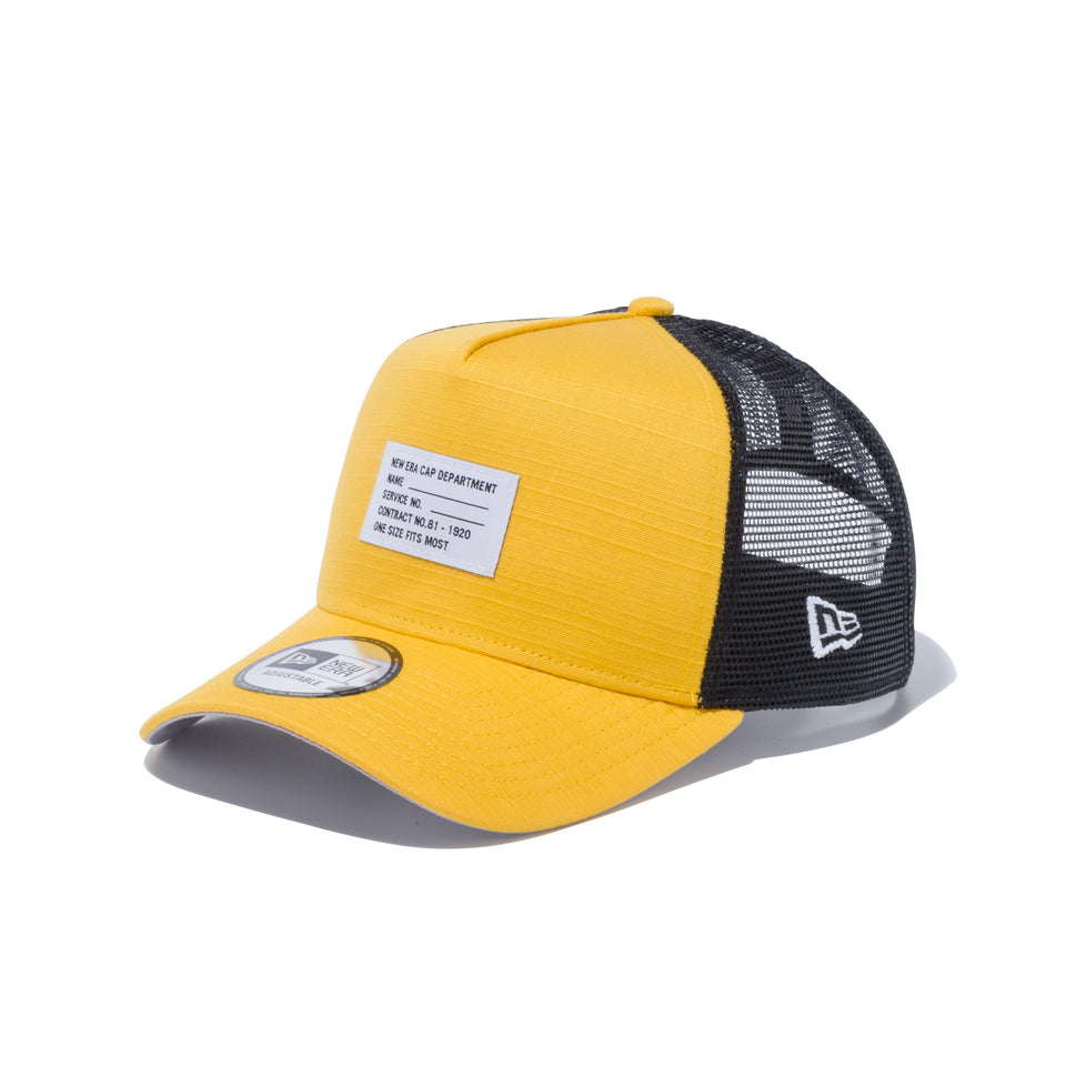 9FORTY A-Frame トラッカー シャンタン NEW ERA CAP DEPARTMENT マスタード グレーアンダーバイザー