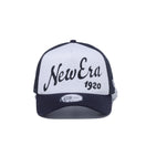 9FORTY A-Frame トラッカー ビッグロゴ New Era 1920 ホワイト / ネイビーメッシュ ネイビーバイザー