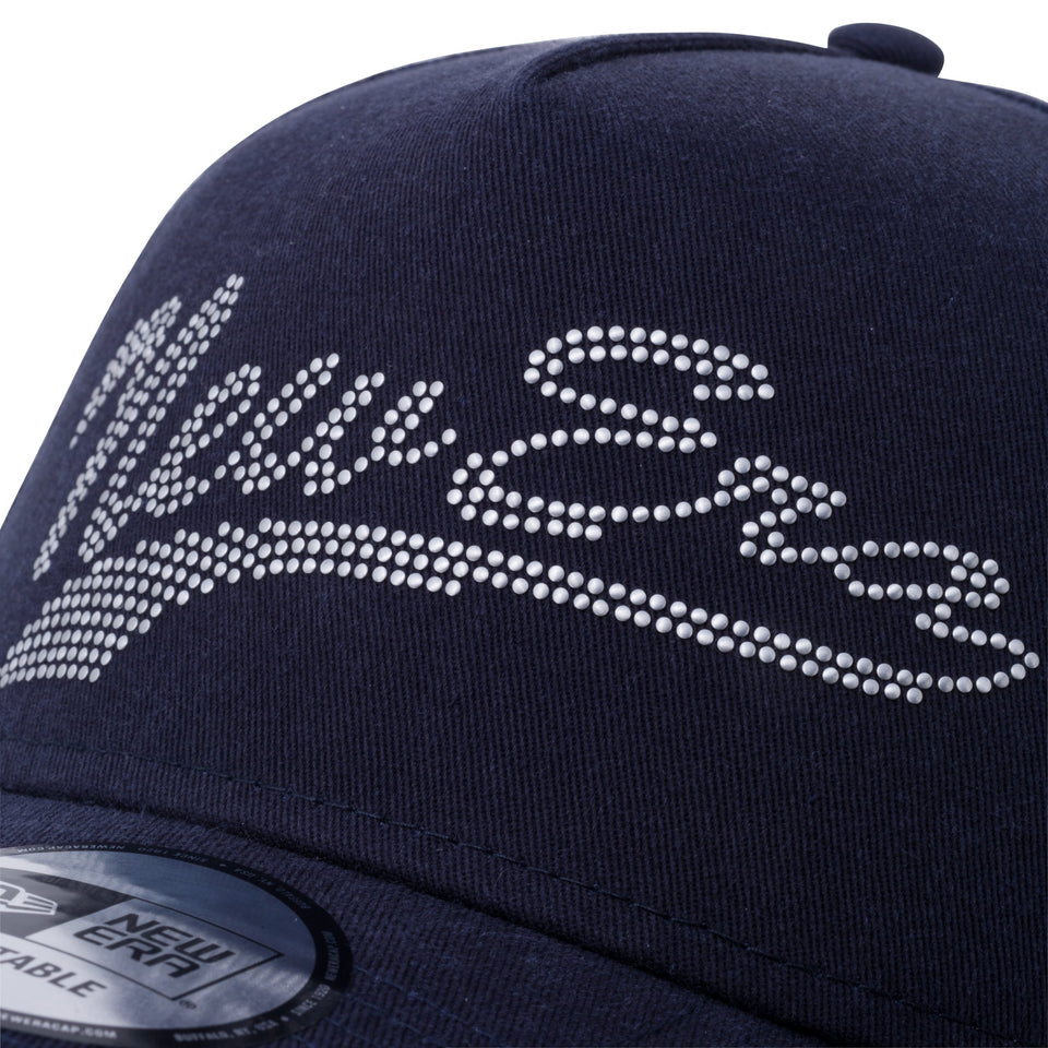 9FORTY A-Frame スタッズ New Era ロゴ ネイビー